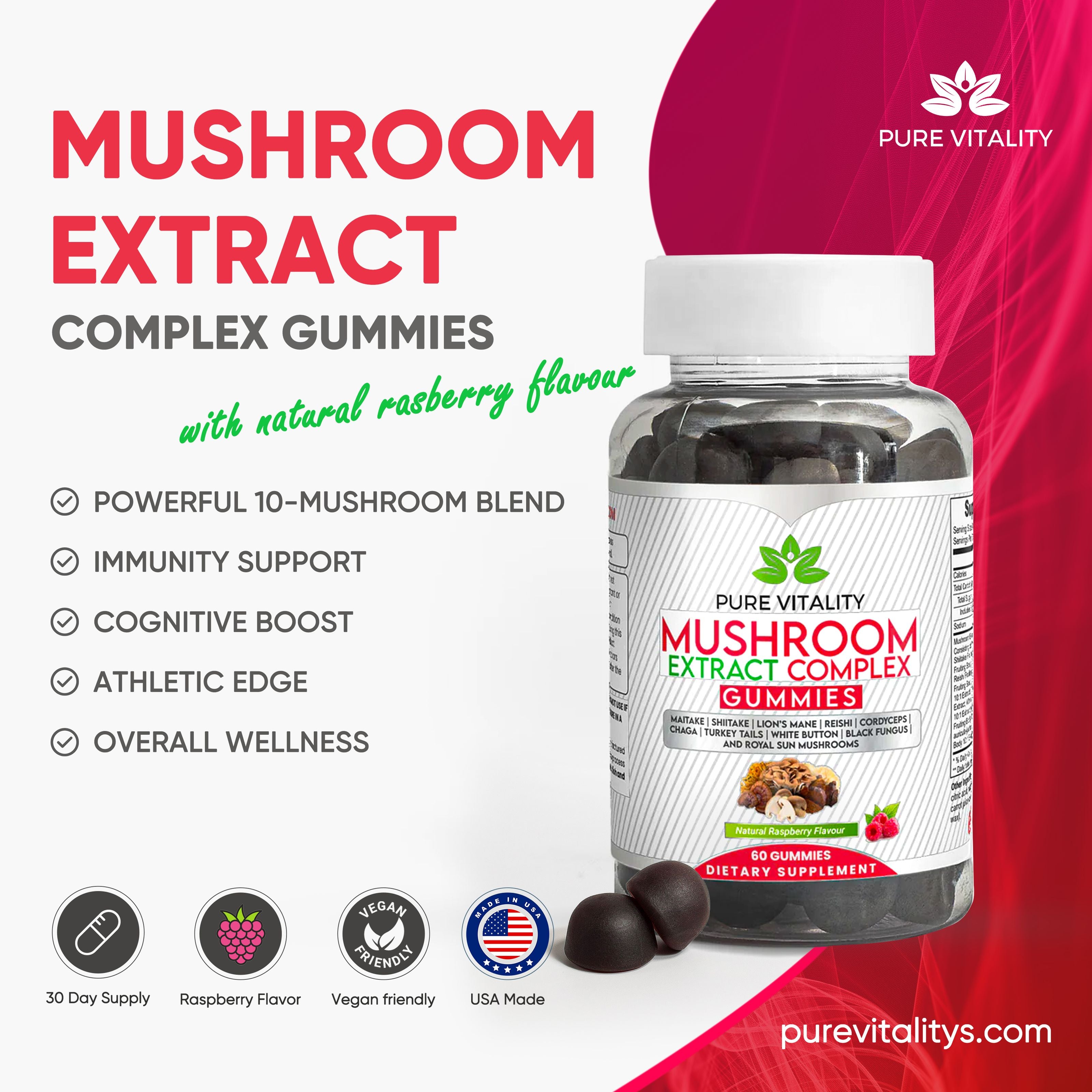 Mushroom Extract Complex Gummies